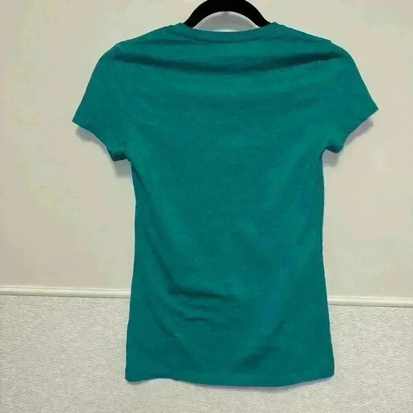 The North Face T-Shirt Teal Orange XS for Women - Picture 7 of 8